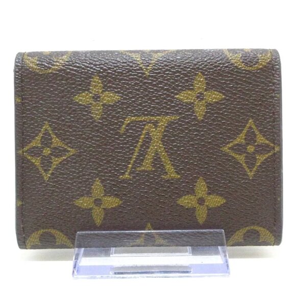 Auth LOUIS VUITTON Enveloppe Carte de Visite M63801 Monogram CA4127 Card Case - Picture 8 of 8